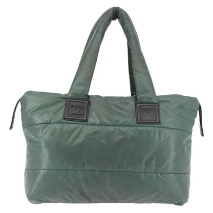 Chanel Coco Cocoon Tote Nylon, KHAKI, NYLON, Tote bag