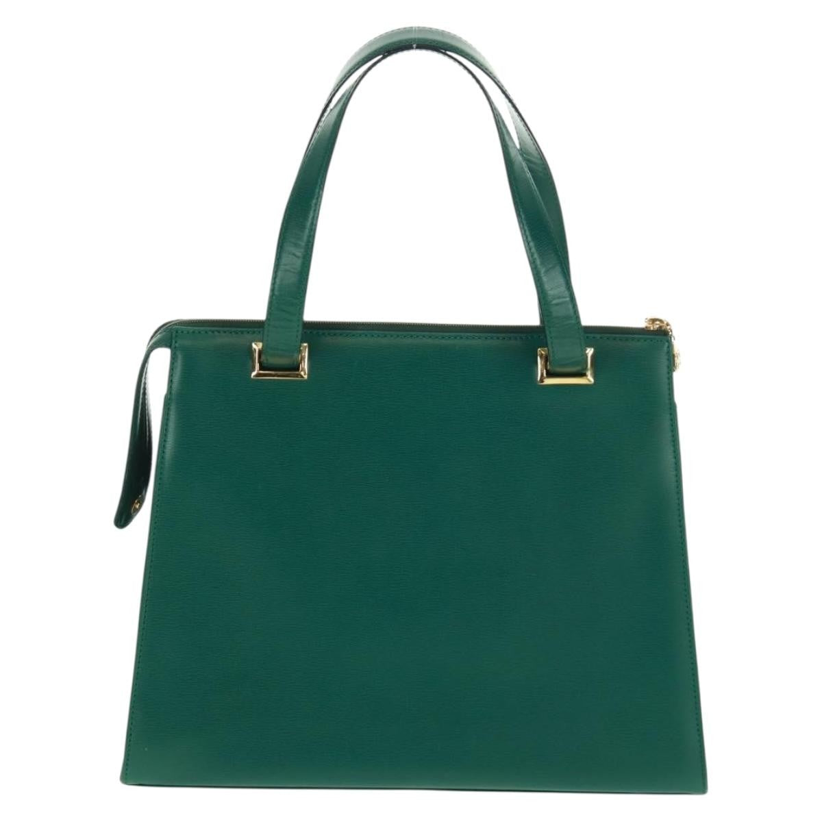 Christian Dior Vintage Handbag Leather, GREEN, LEATHER, Handbag