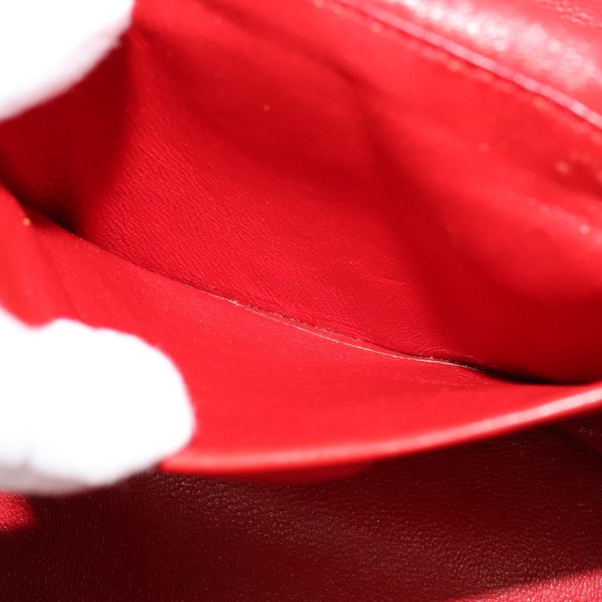 Celine Vanity bag Leather, RED, LEATHER, Shoulder bag