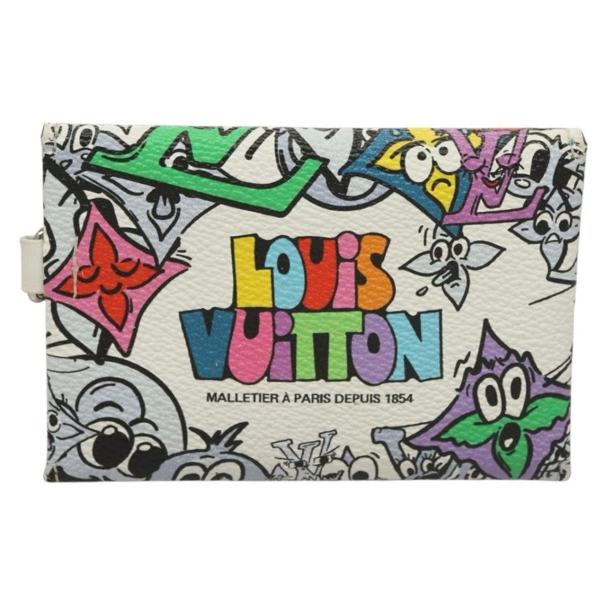 Louis Vuitton Trio Enveloppe Pouch Limited Edition Monogram Comics Canvas, MULTICOLOUR, CANVAS, Clutche & pouche