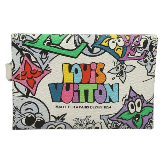Louis Vuitton Trio Enveloppe Pouch Limited Edition Monogram Comics Canvas, MULTICOLOUR, CANVAS, Clutche & pouche