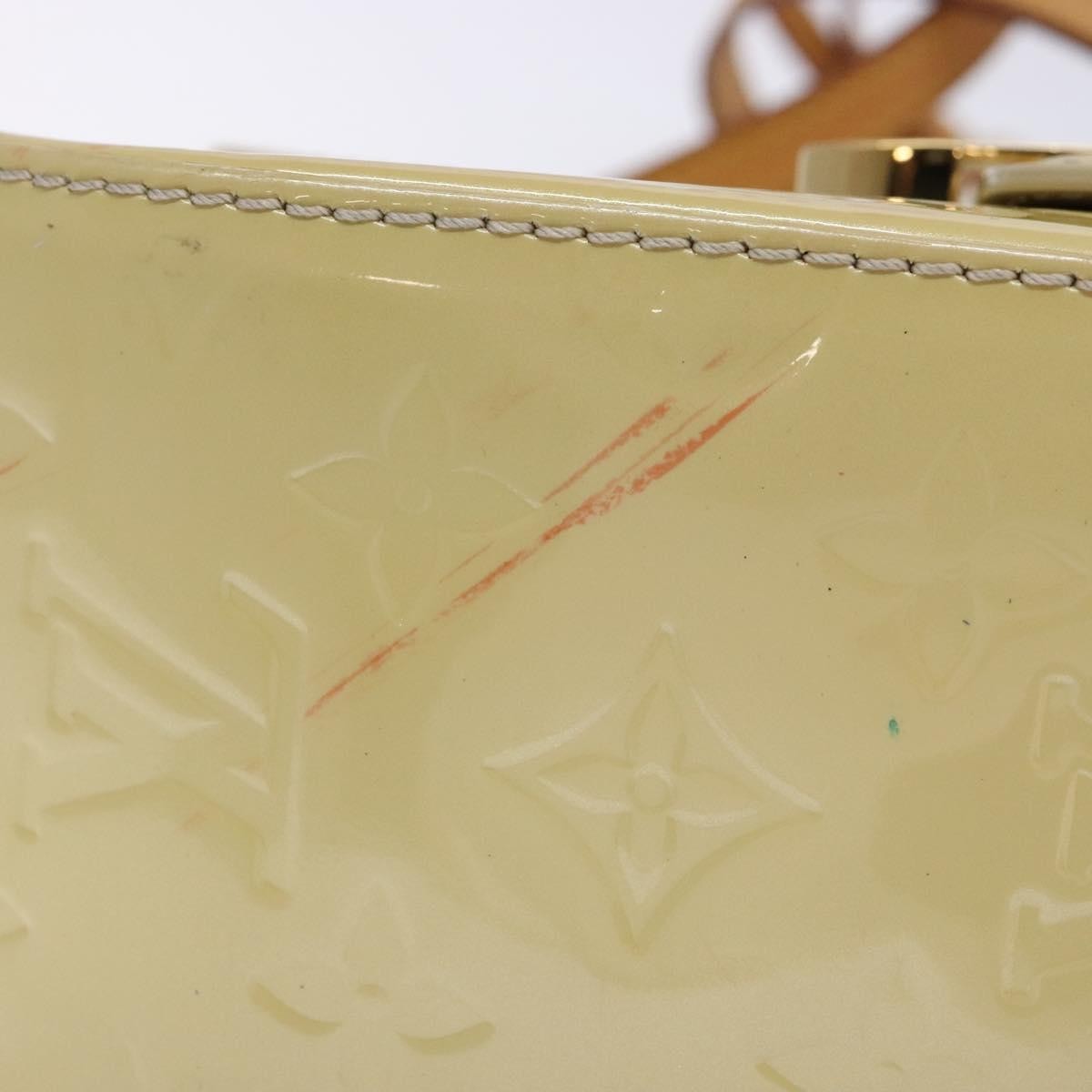 Louis Vuitton Bellflower Handbag Monogram Vernis, BEIGE, PATENT_LEATHER, Handbag
