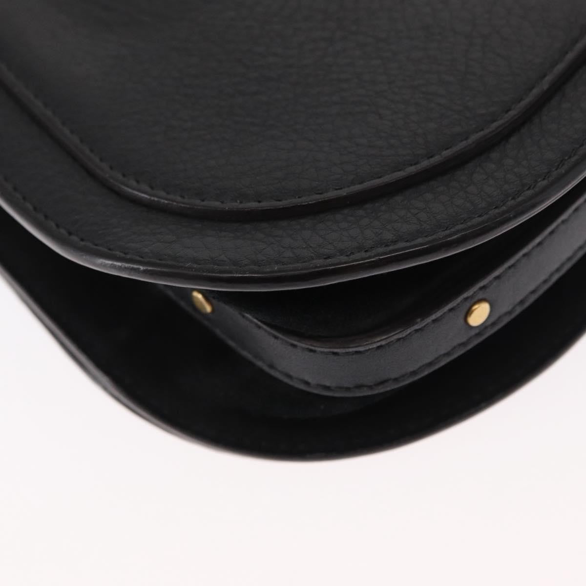 Chloe Nile Crossbody Bag Leather, BLACK, LEATHER, Handbag