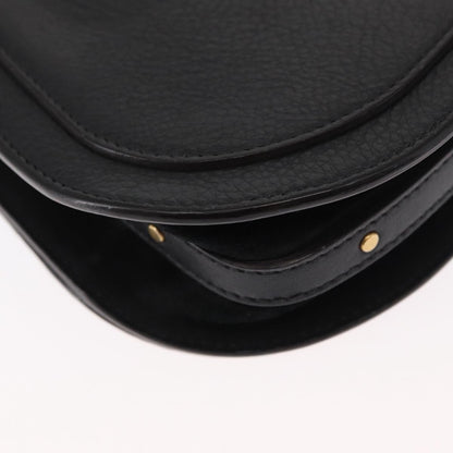 Chloe Nile Crossbody Bag Leather, BLACK, LEATHER, Handbag