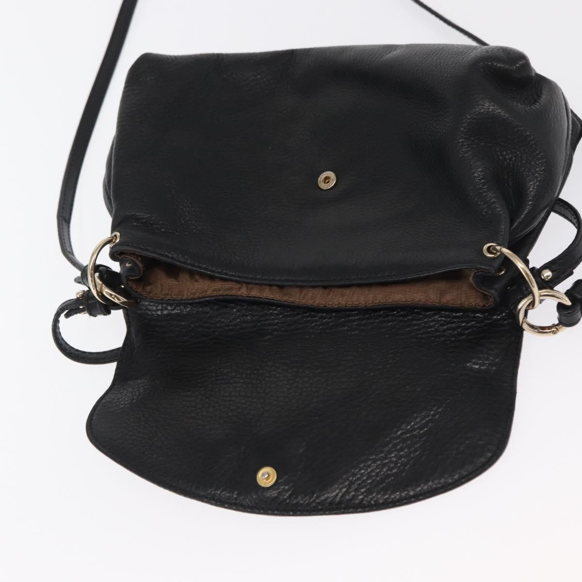 Chloe Lily Shoulder bag Leather, BLACK, LEATHER, Shoulder bag