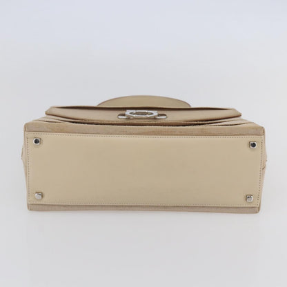 Salvatore Ferragamo Vintage Gancini Cage Top Handle Bag Canvas, BEIGE, CANVAS, Bag