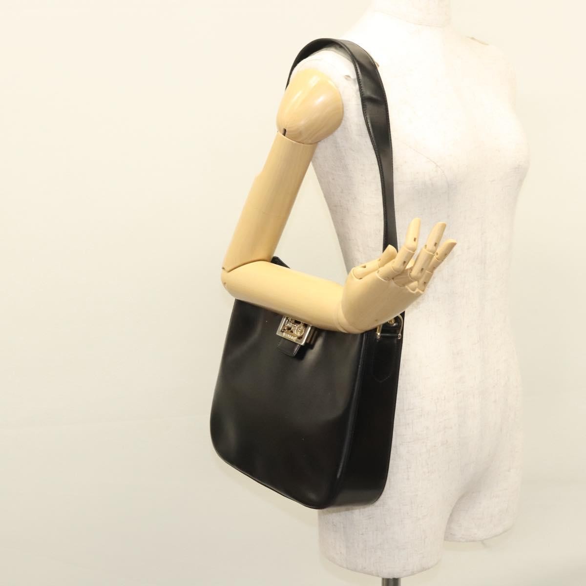 Celine Horse Carriage Shoulder bag Leather, BLACK, LEATHER, Shoulder bag