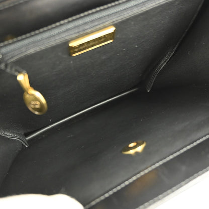 Christian Dior Vintage Handbag Leather, BLACK, LEATHER, Handbag