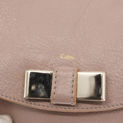 Chloe Lily Shoulder bag Leather, BEIGE, LEATHER, Handbag