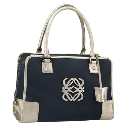 Loewe Amazona Bag Suede, NAVY, CANVAS, Handbag