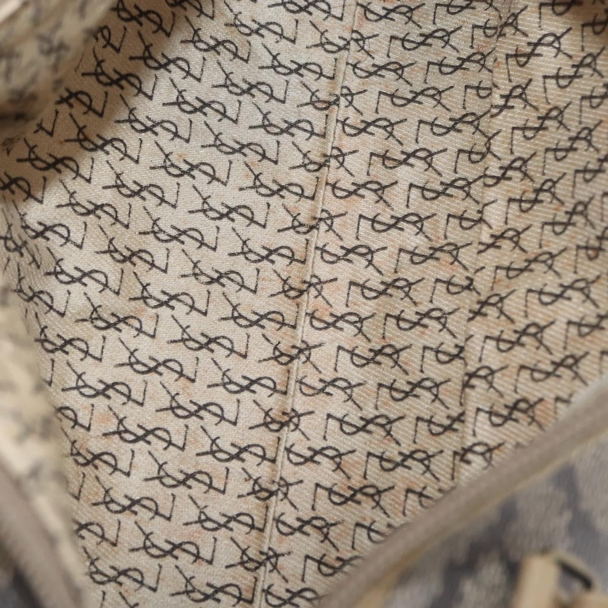 Saint Laurent Vintage Handbag Leather, BEIGE, LEATHER, Handbag