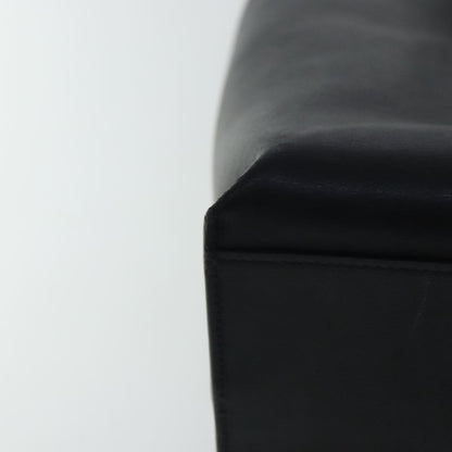 Saint Laurent Shopper Tote Leather, BLACK, LEATHER, Tote bag