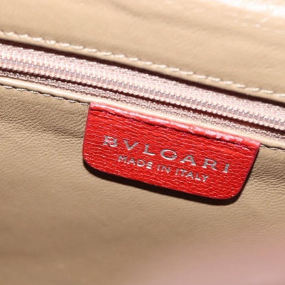 Bvlgari Chandra Top Handle Bag Leather, RED, LEATHER, Shoulder bag