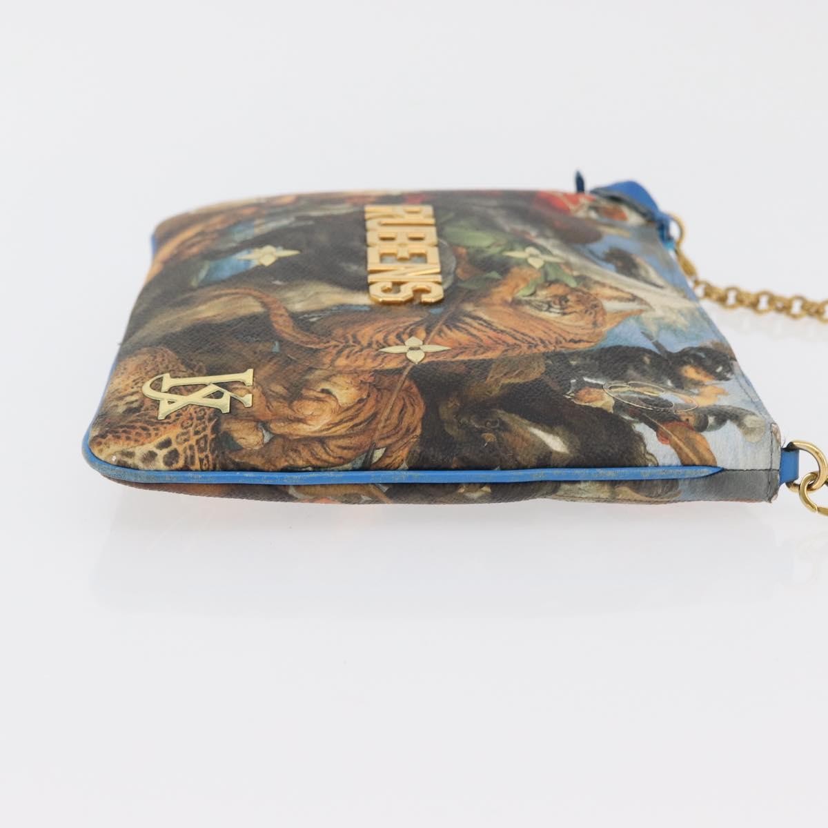 Louis Vuitton Pochette Clutch Limited Edition Jeff Koons Monet Print Canvas, Multicolour, Canvas, Clutch
