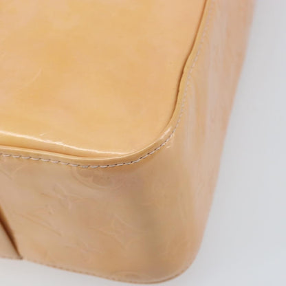 Louis Vuitton Columbus Handbag Monogram Vernis, Beige, Patent Leather, Tote Bag