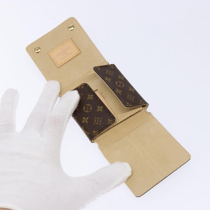 Louis Vuitton CASE JEWELRY BOX Canvas, BROWN, CANVAS, Wallets