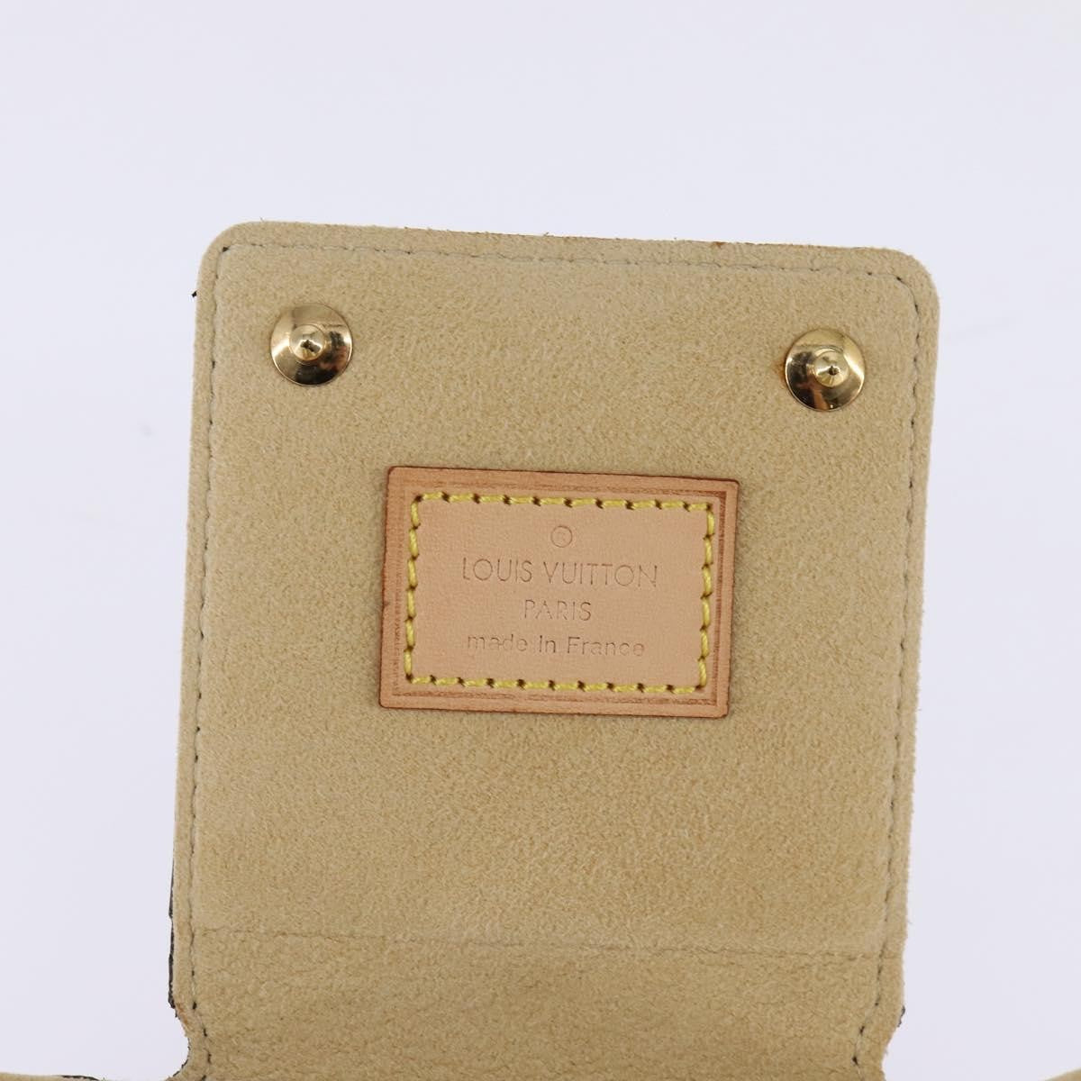 Louis Vuitton CASE JEWELRY BOX Canvas, BROWN, CANVAS, Wallets