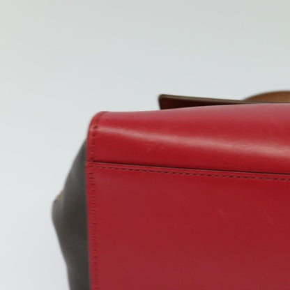 Salvatore Ferragamo Sofia Satchel Leather, RED, LEATHER, Handbag