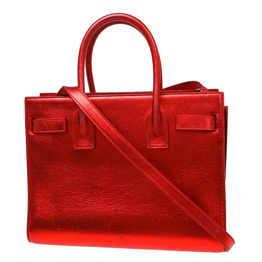 Saint Laurent Sac de Jour Bag Leather, Red, Leather, Handbag