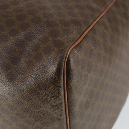 Celine Vintage Duffle Bag Canvas and Leather, BROWN, CANVAS, Travel bag