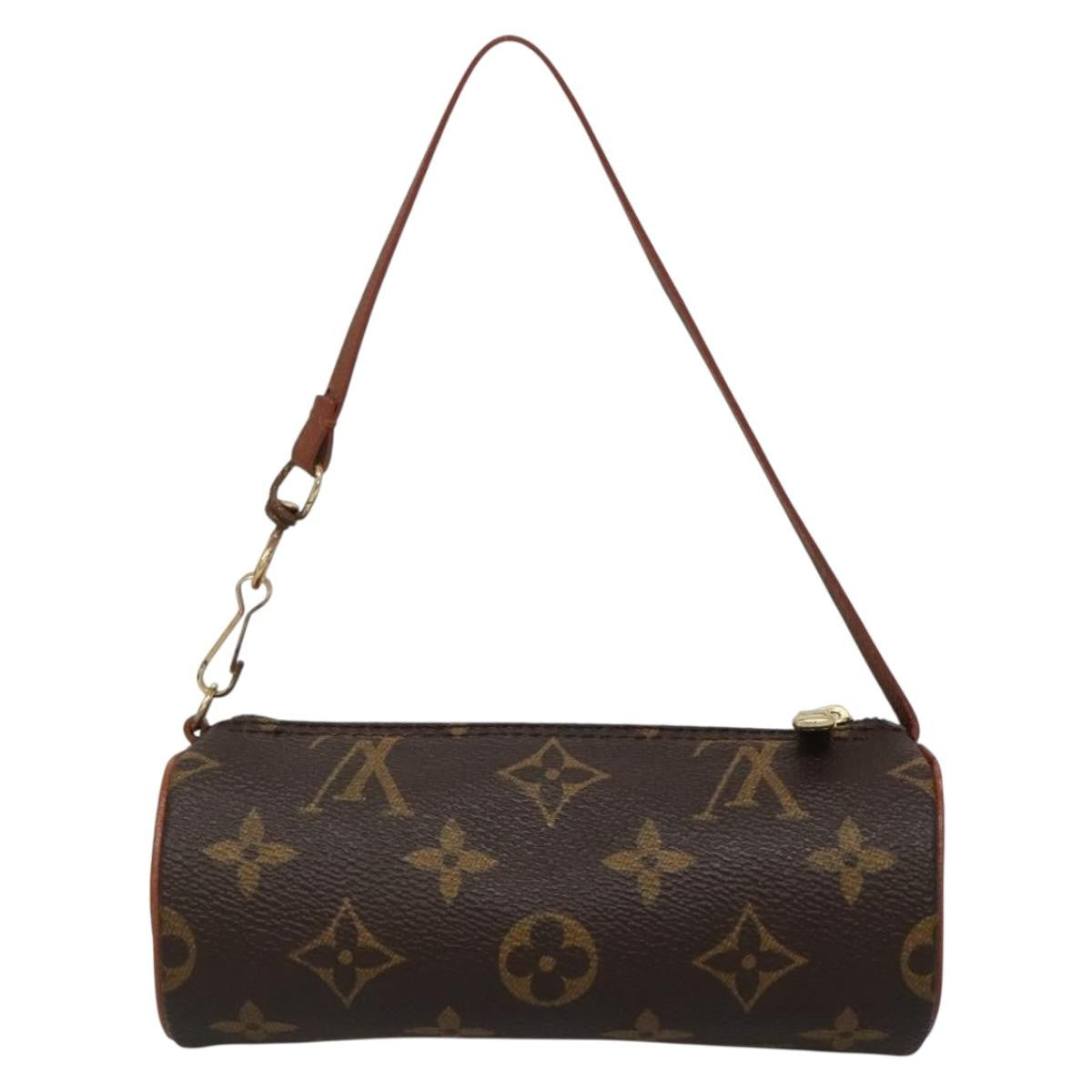 Louis Vuitton Papillon Pochette Monogram Canvas, BROWN, CANVAS, Clutche & pouche