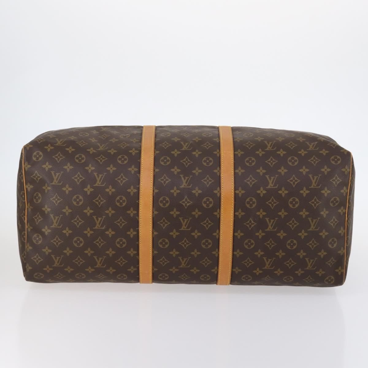 Louis Vuitton Keepall Bag Monogram Canvas, BROWN, CANVAS, Travel bag