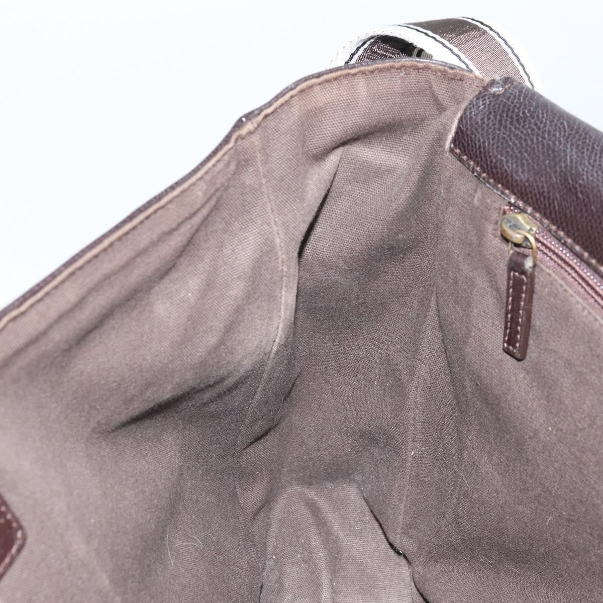 Salvatore Ferragamo Vintage Shoulder Bag Leather, BROWN, LEATHER, Shoulder bag