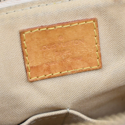 Louis Vuitton Siracusa Handbag Damier, WHITE, LEATHER, Shoulder bag