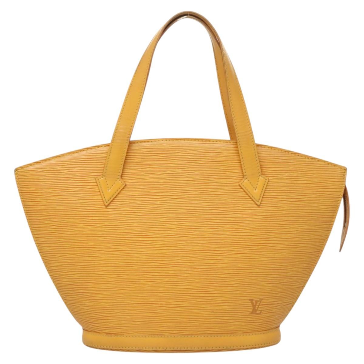 Louis Vuitton Saint Jacques Handbag Epi Leather, YELLOW, LEATHER, Handbag
