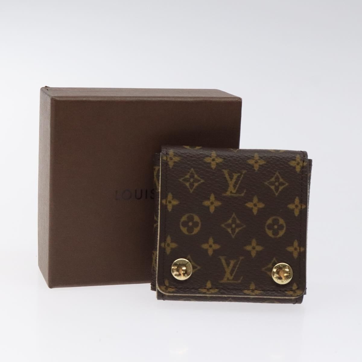 Louis Vuitton CASE JEWELRY BOX Canvas, BROWN, CANVAS, Wallets