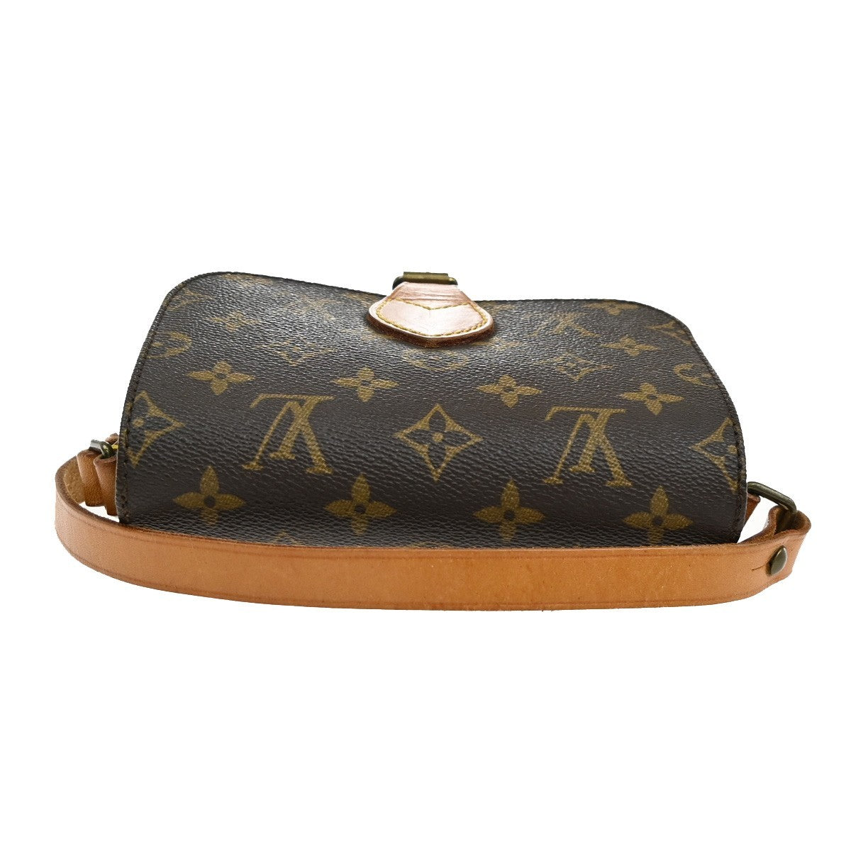 Louis Vuitton Cartouchiere Handbag Monogram Canvas, BROWN, CANVAS, Shoulder bag