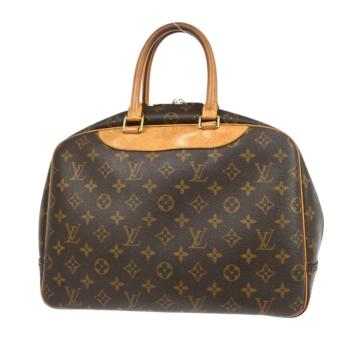 Louis Vuitton Deauville Handbag Monogram Canvas, BROWN, CANVAS, Handbag