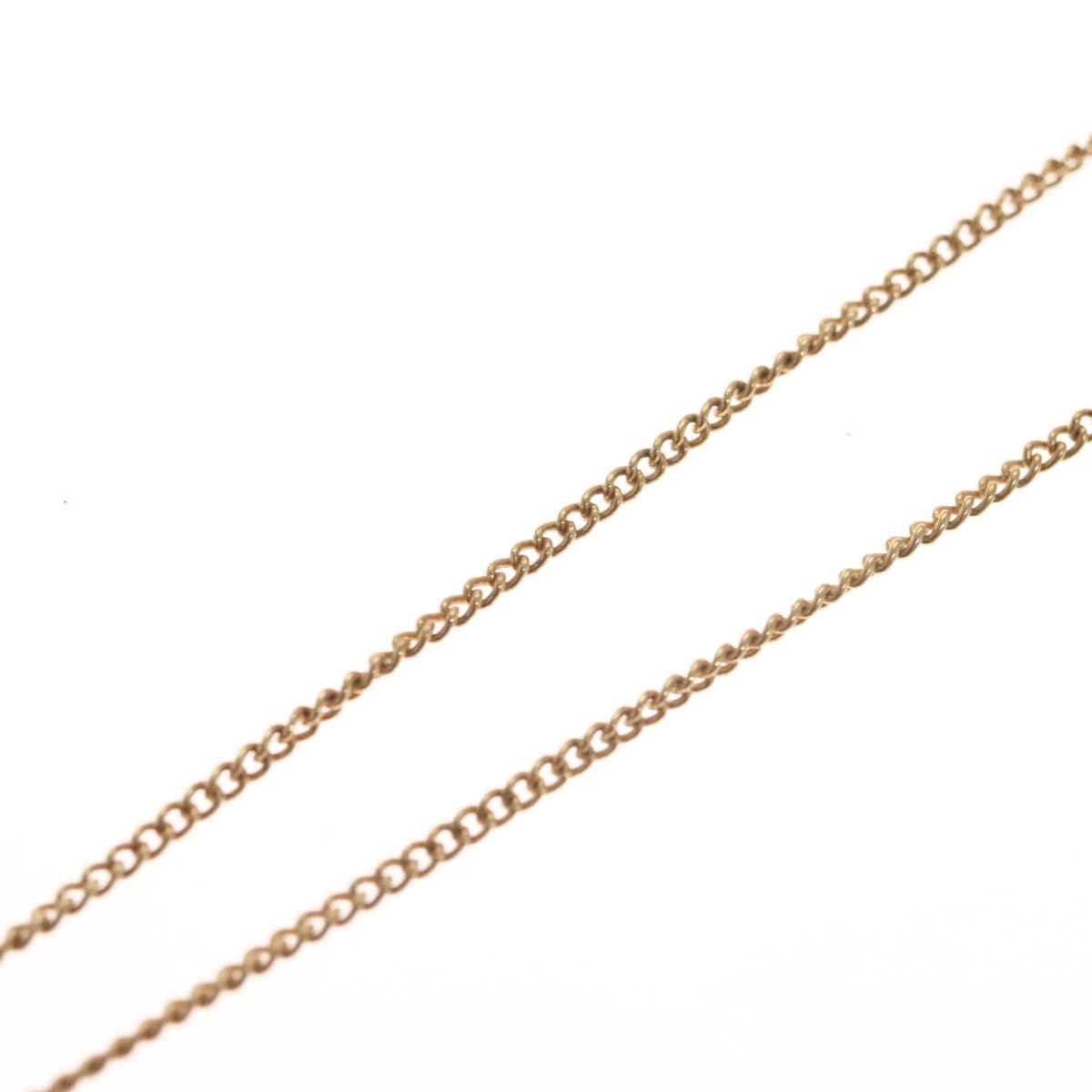 Christian Dior Logo Heart Pendant Necklace Metal, GOLD, METAL, Necklace