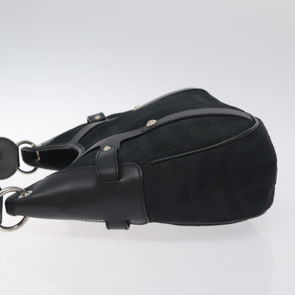 Salvatore Ferragamo Shoulder Bag Canvas, BLACK, CANVAS, Shoulder bag