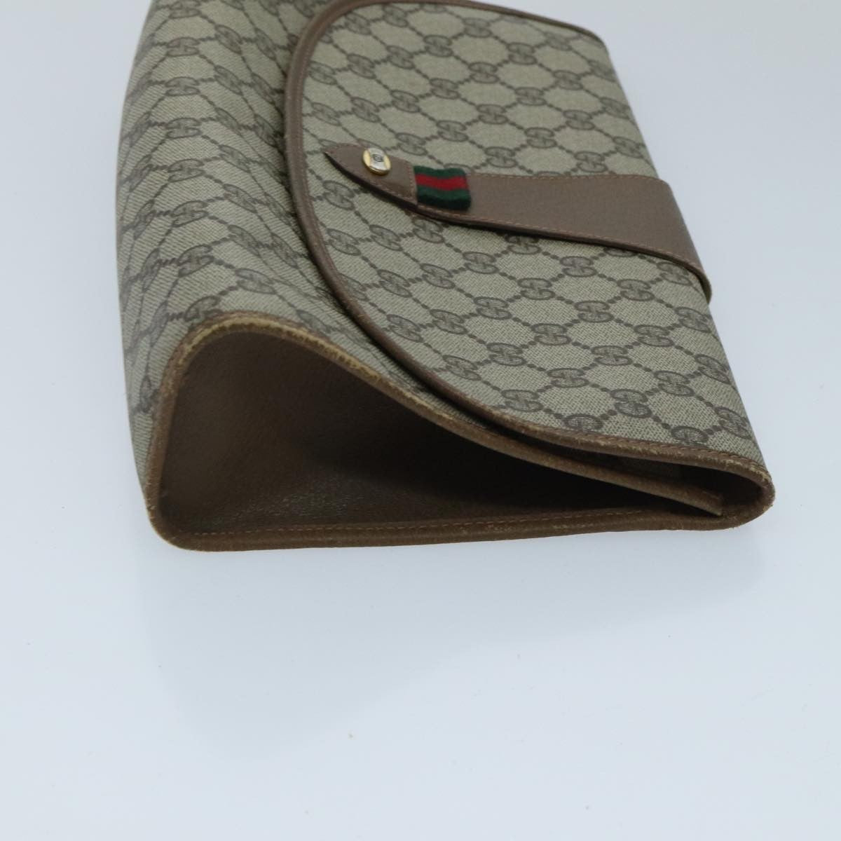 Gucci Sherry line pouch Canvas, Beige, Canvas, Clutch