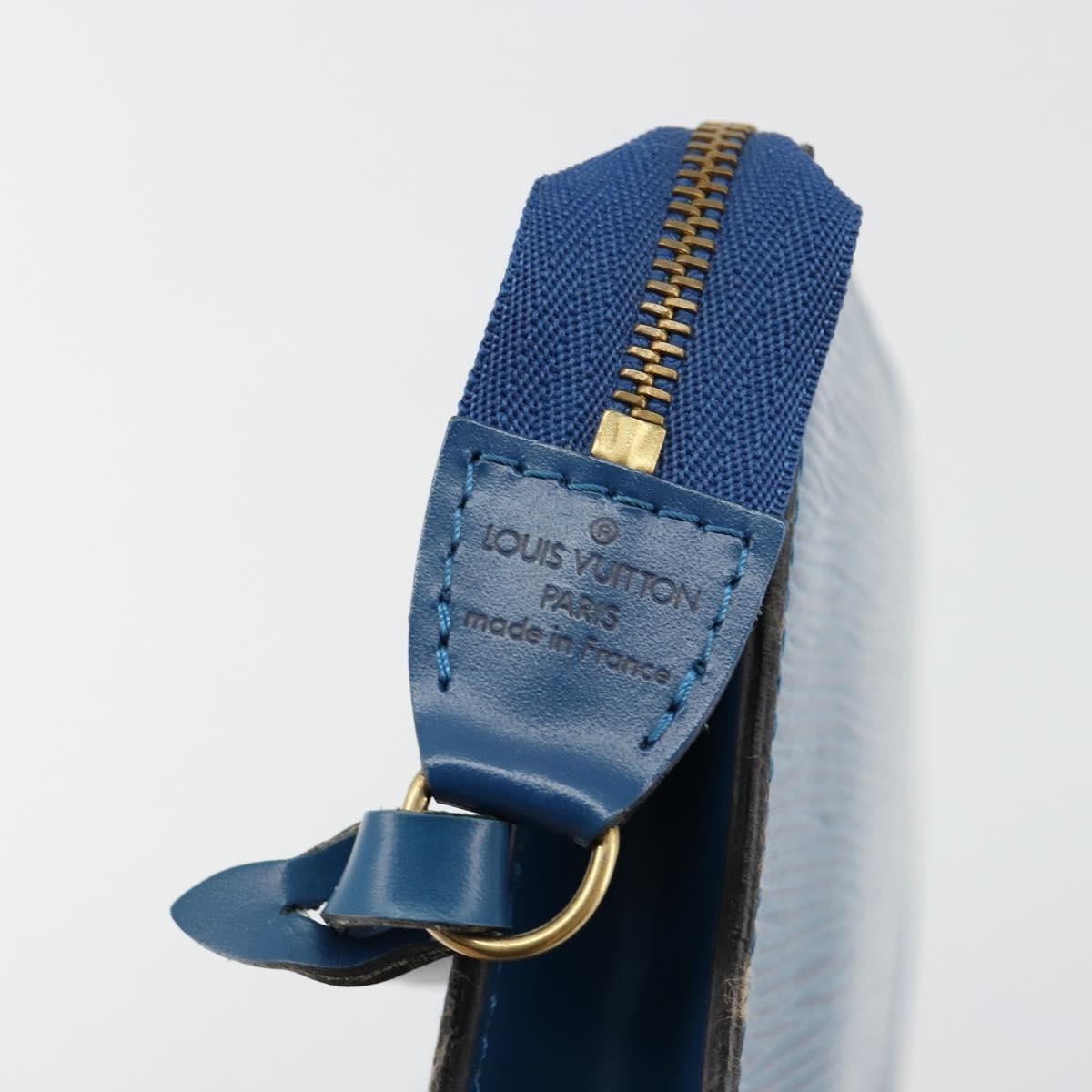 Louis Vuitton Pochette Accessoires Epi Leather, Blue, Leather, Clutch