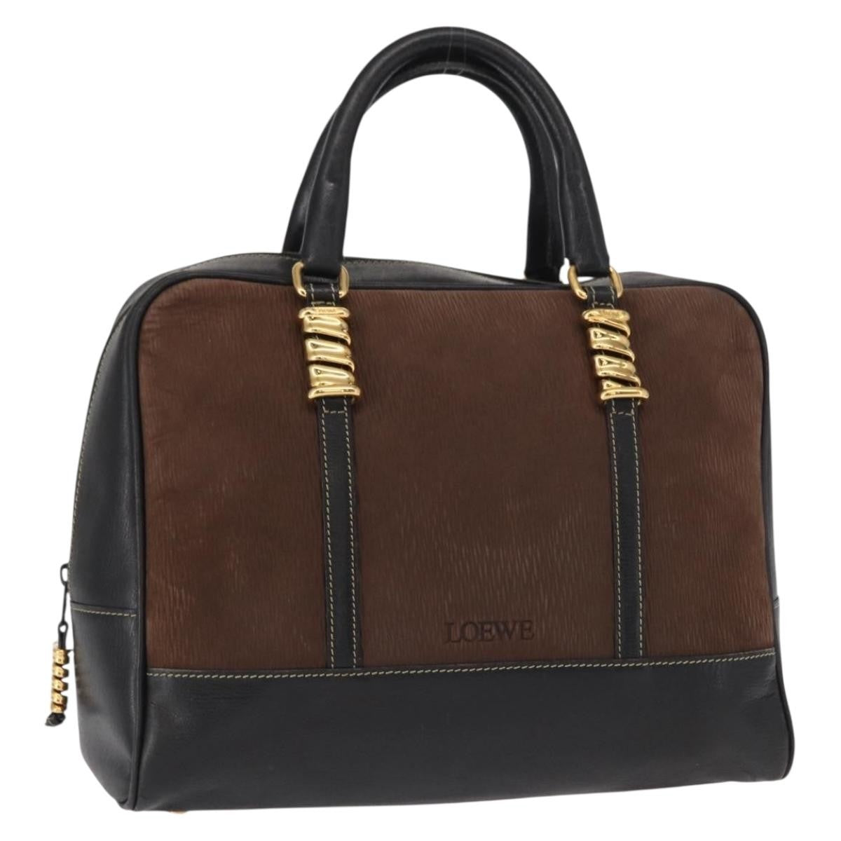 Loewe Vintage Velazquez Top Handle Bag Leather, BROWN, LEATHER, Handbag