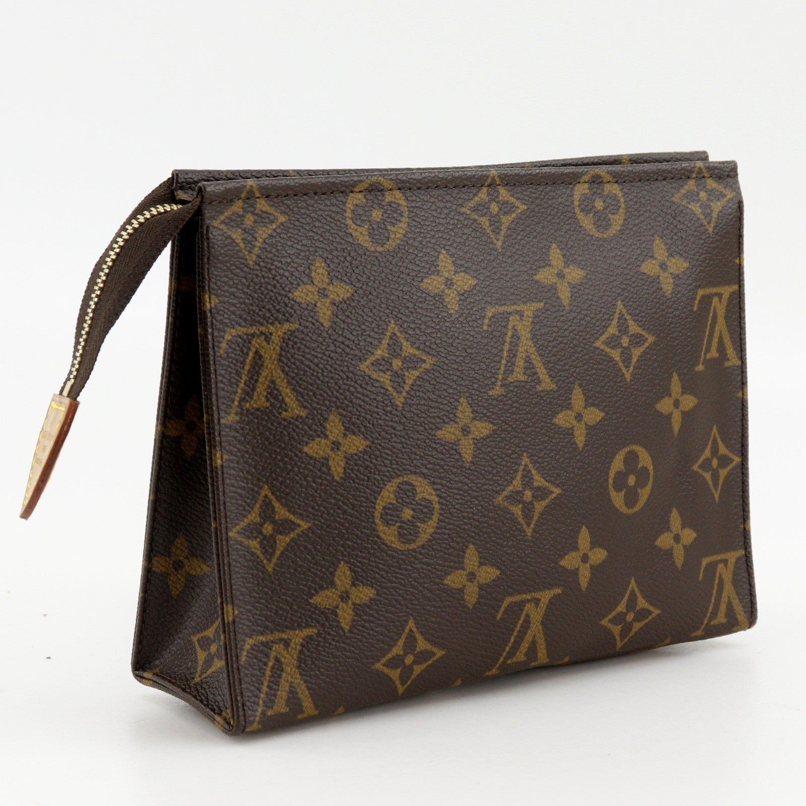 Louis Vuitton Toiletry Pouch Monogram Canvas, Brown, Canvas, Wallet
