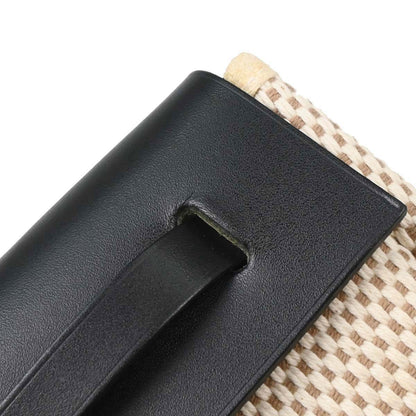 Hermes Herbag Clutch Canvas, Black, Canvas, Handbag