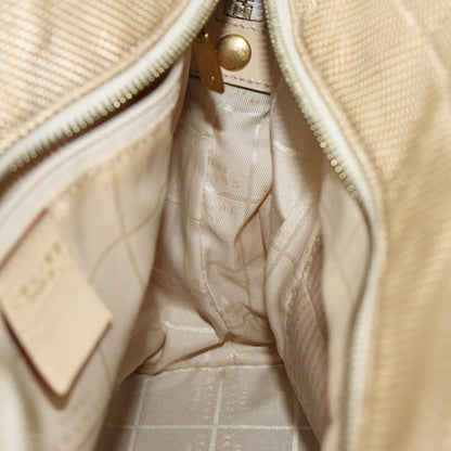 Celine Shoulder Bag Canvas, BEIGE, CANVAS, Shoulder bag