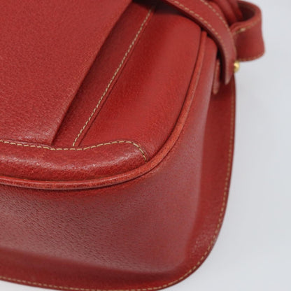 Gucci Vintage Shoulder Bag Leather, RED, LEATHER, Shoulder bag
