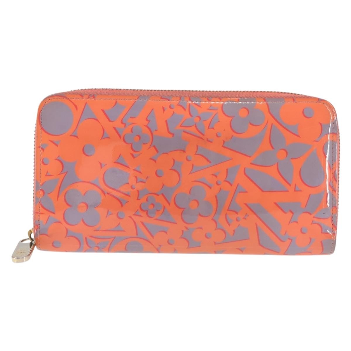 Louis Vuitton Zippy Wallet NM Monogram Patent, ORANGE, PATENT_LEATHER, Wallets