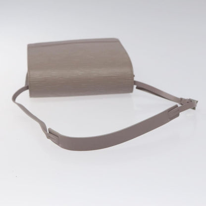 Louis Vuitton Biarritz Shoulder Bag Epi Leather, GRAY, LEATHER, Shoulder bag