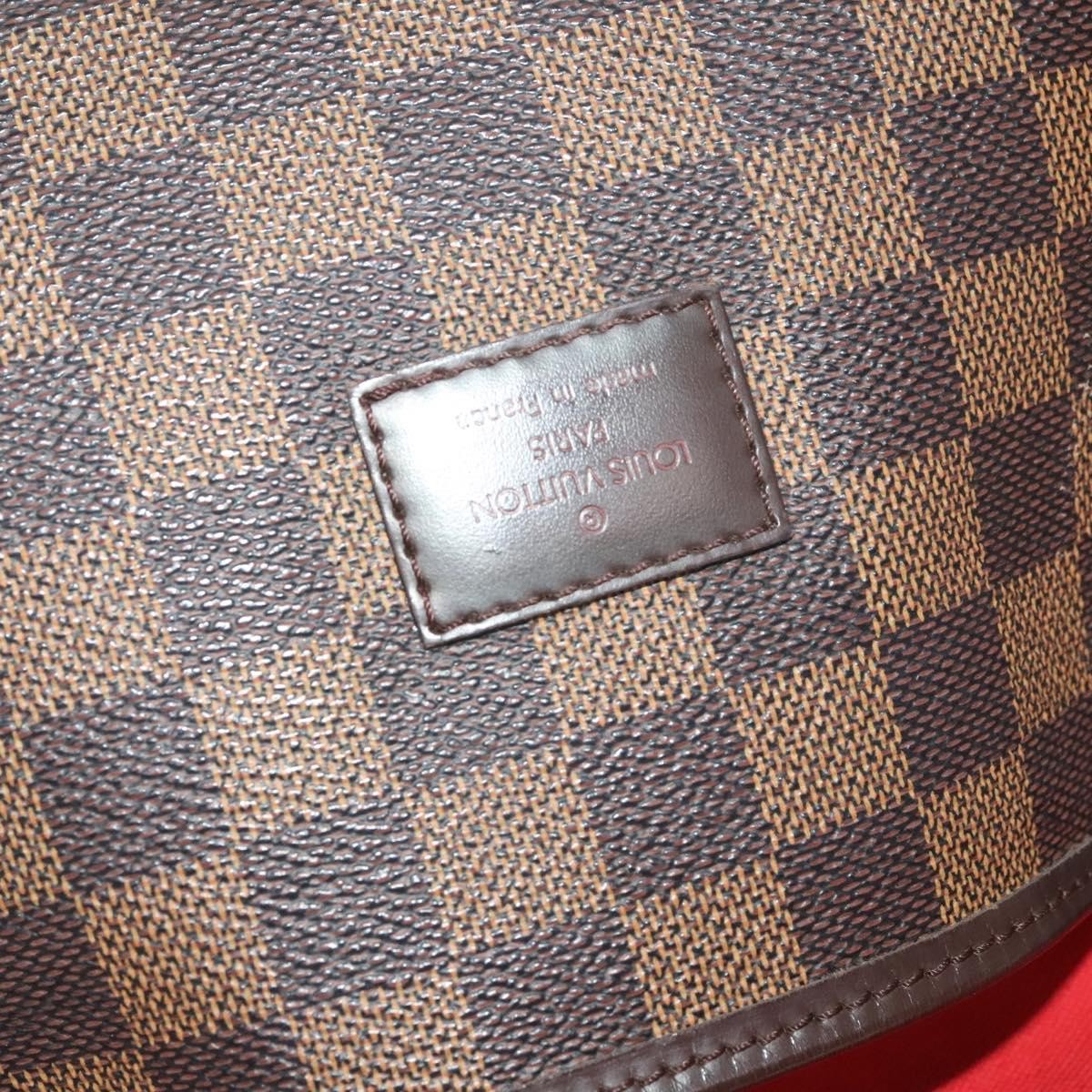 Louis Vuitton Saumur Handbag Damier, BROWN, CANVAS, Handbag
