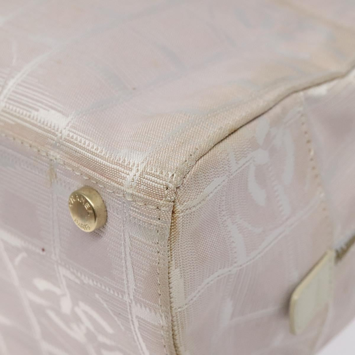 Chanel Travel Line Top Handle Bag Nylon, PINK, NYLON, Travel bag