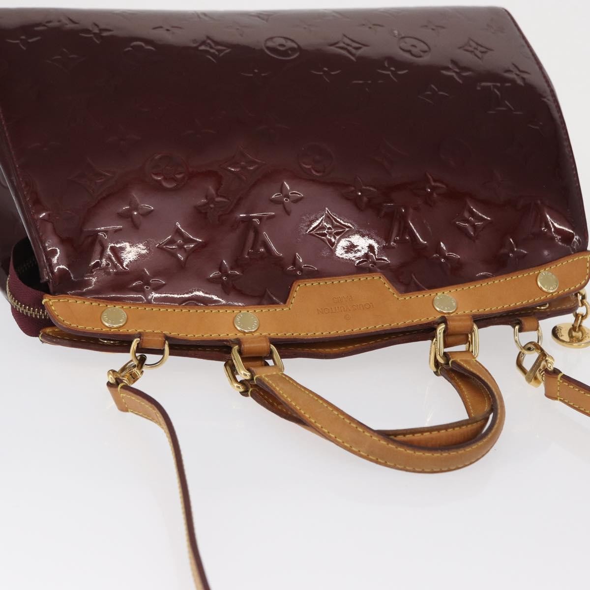Louis Vuitton Brea Handbag Monogram Vernis, BURGUNDY, PATENT_LEATHER, Handbag