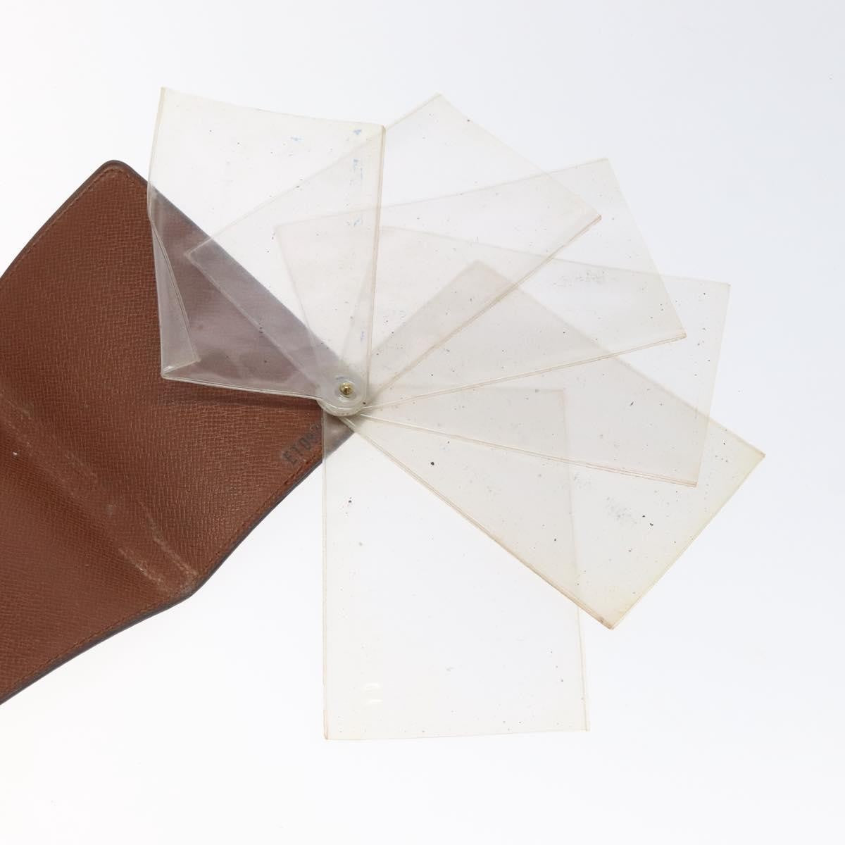 Louis Vuitton Porte Cartes Pression Card Case Monogram Canvas, BROWN, CANVAS, Card Holders