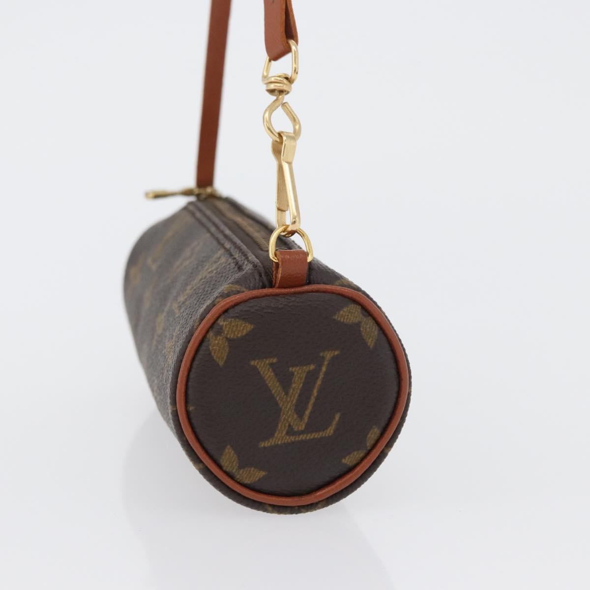 Louis Vuitton Papillon Pochette Monogram Canvas, BROWN, CANVAS, Clutche & pouche