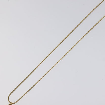 Christian Dior Heart Charm Necklace Metal, GOLD, METAL, Necklace