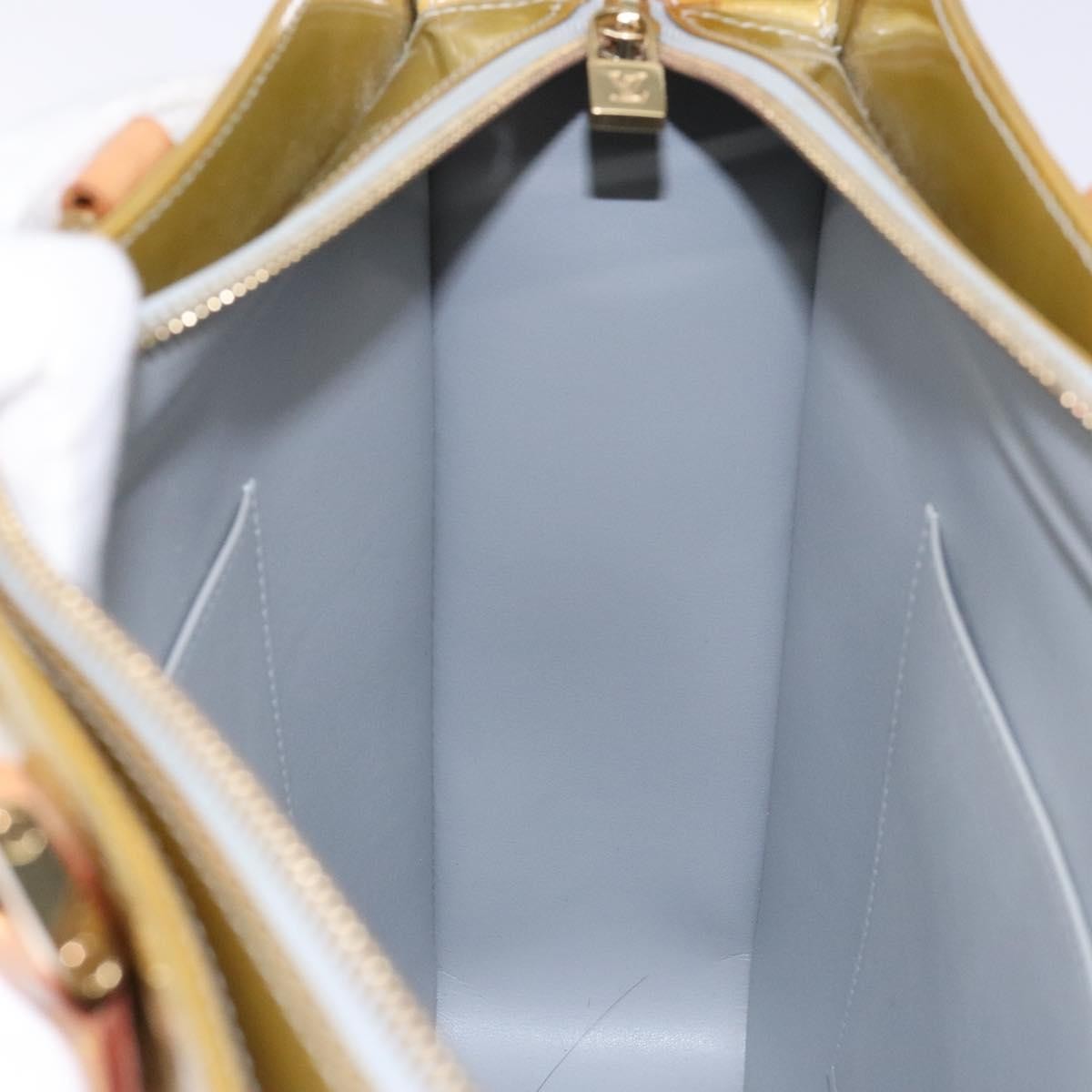 Louis Vuitton Columbus Handbag Monogram Vernis, BEIGE, PATENT_LEATHER, Tote bag